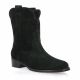 Pao Boots cuir velours noir