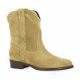 Pao Boots cuir velours camel