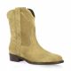 Pao Boots cuir velours camel