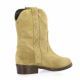 Pao Boots cuir velours camel