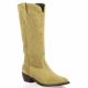 Pao Bottes cuir velours camel