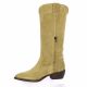 Pao Bottes cuir velours camel