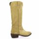 Pao Bottes cuir velours camel