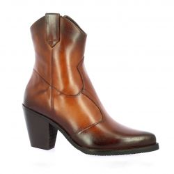 Studio mode Boots cuir cognac