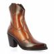 Studio mode Boots cuir cognac