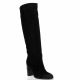 Mimmu Bottes cuir velours noir