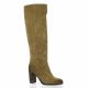 Mimmu Bottes cuir velours camel