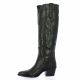 Stm Bottes cuir noir