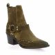 Stm Boots cuir velours taupe