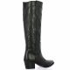 Stm Bottes cuir noir