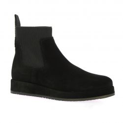 So send Boots cuir velours noir