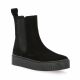 So send Boots cuir velours noir