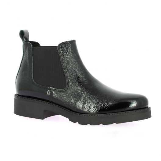 We do Boots cuir vernis noir