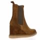 Inuovo Boots cuir velours cognac