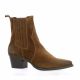 Stm Boots cuir velours cognac