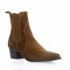 Stm Boots cuir velours cognac