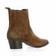 Stm Boots cuir velours cognac