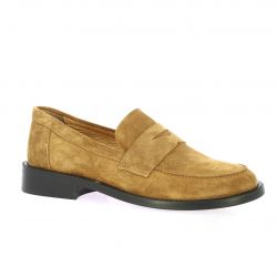 Impact Mocassins cuir velours cognac