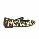 Reqins Ballerines cuir poulain leopard