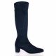 Pao Bottes cuir velours marine