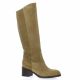 Gianni crasto Bottes cuir velours camel