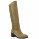 Gianni crasto Bottes cuir velours camel