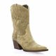 Gaia Boots cuir velours taupe