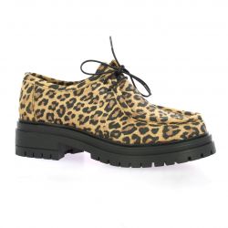 So send Derby cuir velours leopard