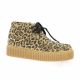 So send Boots cuir velours leopard