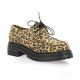 So send Derby cuir velours leopard