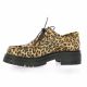 So send Derby cuir velours leopard