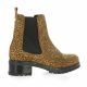 So send Boots cuir velours leopard