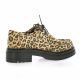 So send Derby cuir velours leopard