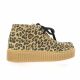 So send Boots cuir velours leopard