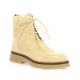 Caty Boots cuir velours taupe