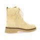 Caty Boots cuir velours taupe