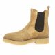 Caty Boots cuir velours taupe