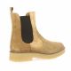 Caty Boots cuir velours taupe