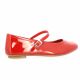 Reqins Ballerines cuir vernis rouge