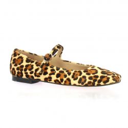 Exit Babies cuir poulain leopard