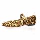 Exit Babies cuir poulain leopard