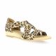 Exit Nu pieds cuir poulain leopard