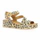 K.mary Nu pieds cuir velours leopard