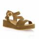 K.mary Nu pieds cuir velours camel