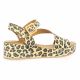 K.mary Nu pieds cuir velours leopard