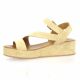 K.mary Nu pieds cuir velours beige