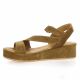 K.mary Nu pieds cuir velours camel