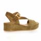 K.mary Nu pieds cuir velours camel