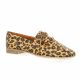 Coco abricot Mocassins cuir leopard