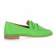 Coco abricot Mocassins cuir vert gazon